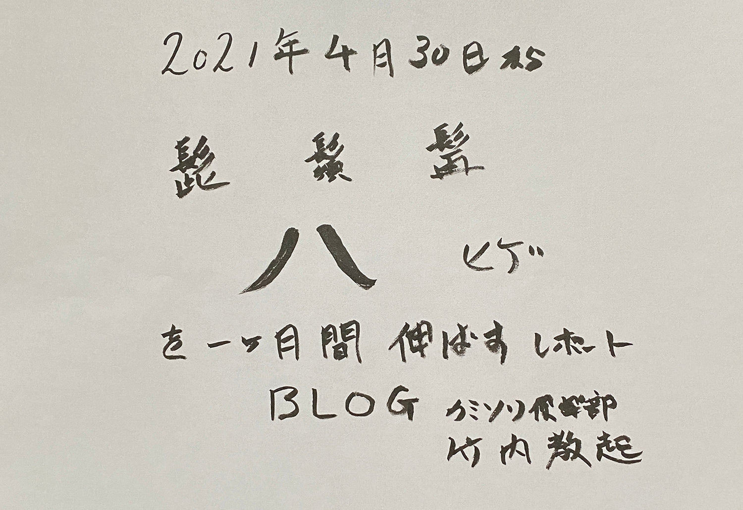巣篭もり生活でヒゲを1ヶ月伸ばしてみる2021年4月30日から(毎日更新)現在5月20日 (写真と文章が多くなってきました!)