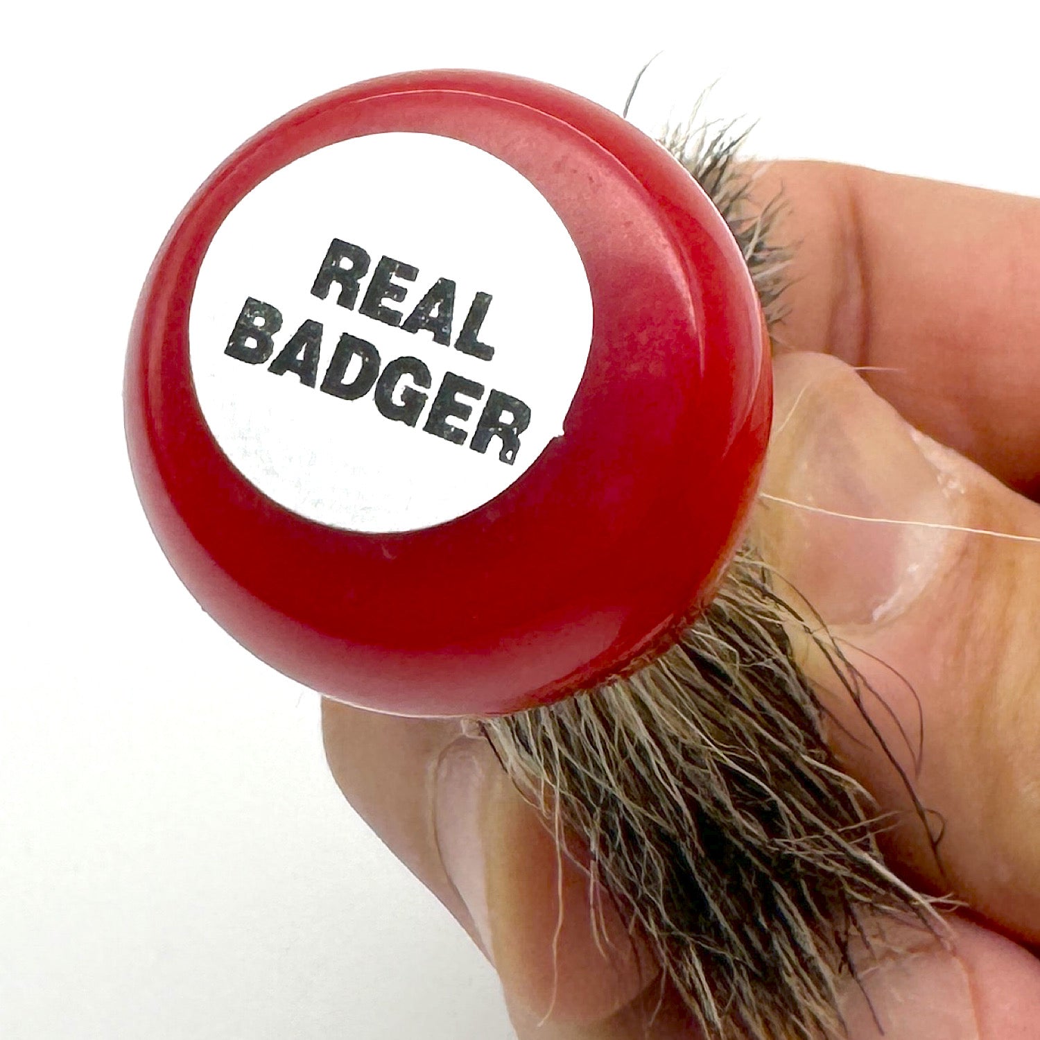 MICRO SHAVING BRUSH ミニサイズのシェービングブラシ 赤