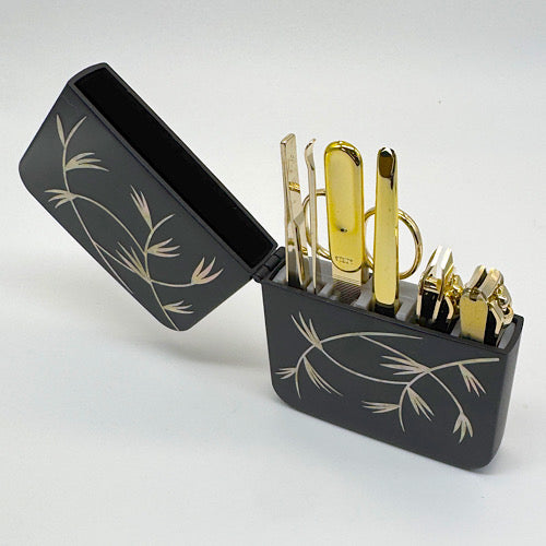 末広がりのラッキーアイテム螺鈿GOLDキット 杏 APRICOT FLOWER