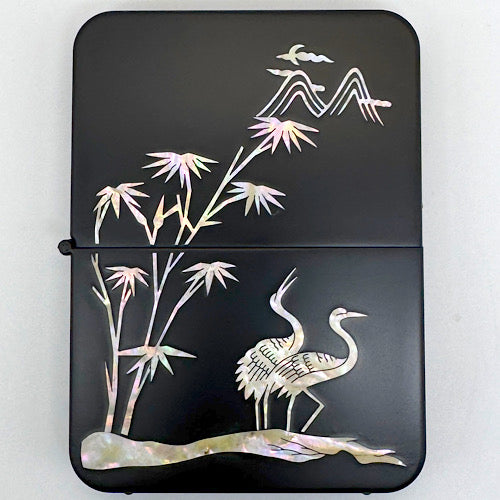 末広がりのラッキーアイテム螺鈿GOLDキット 2羽の鶴 2CRANE'S