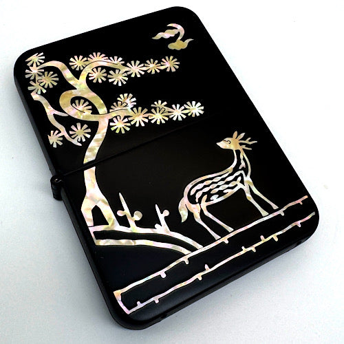 末広がりのラッキーアイテム螺鈿GOLDキット 鹿と松 The Deer and the Pine