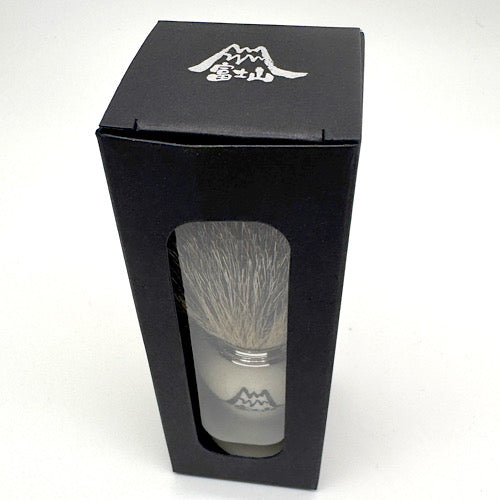数量限定ステルス企画 Spazzola per badger Puro bianco Mt.FUJI (名入れ不可) カップ付き for REGALO