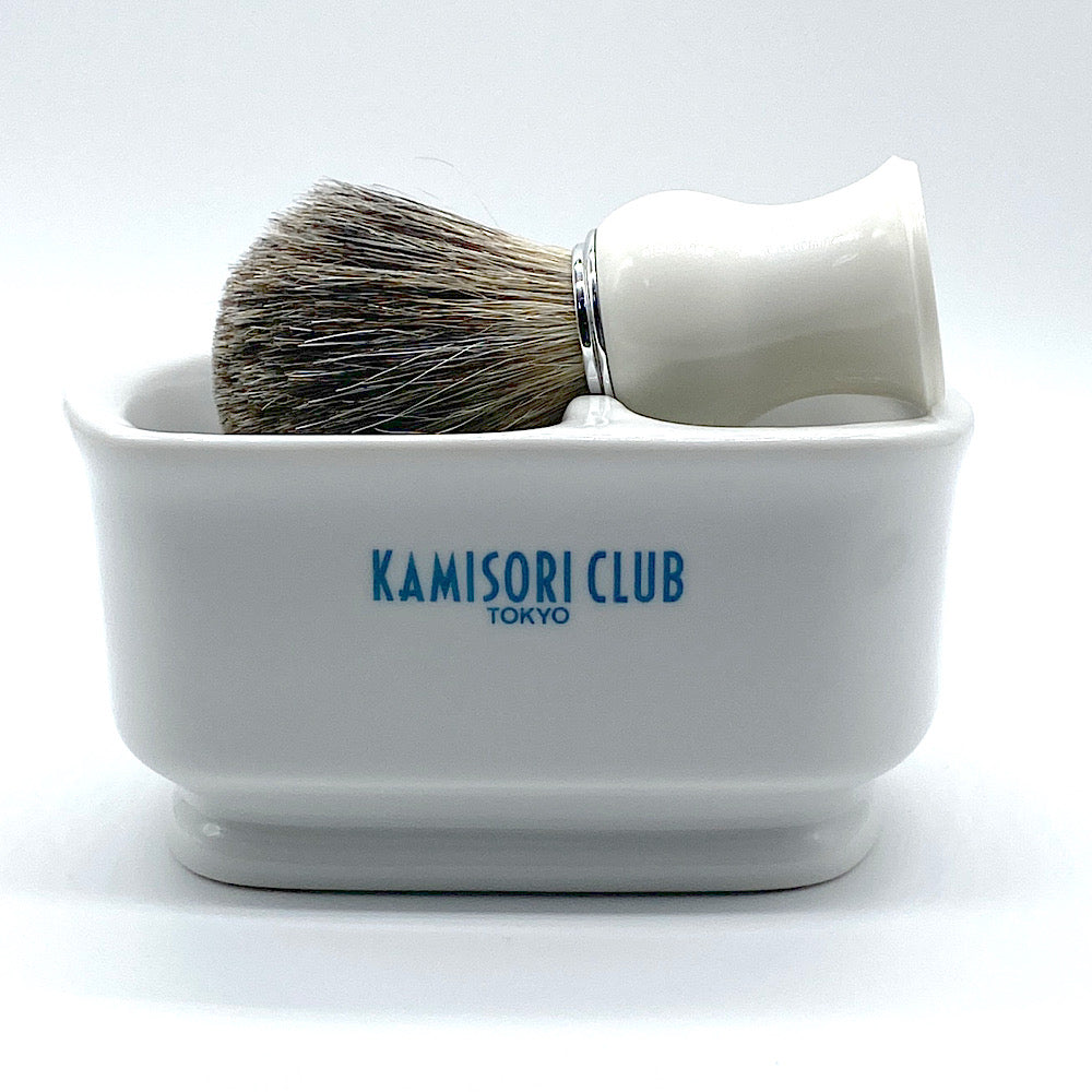 数量限定ステルス企画 Spazzola per badger Puro bianco Mt.FUJI  (名入れ不可) カップ付き for REGALO