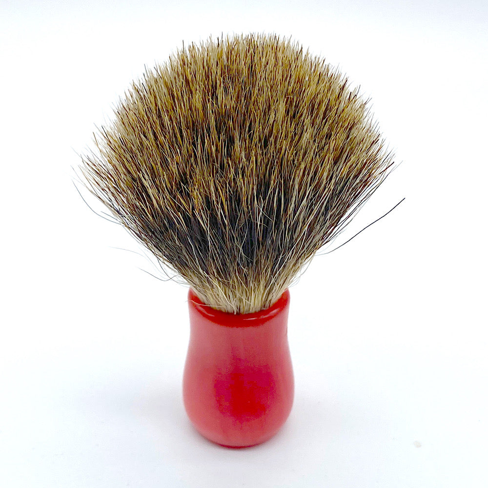 MICRO　SHAVING BRUSH ミニサイズのシェービングブラシ　赤