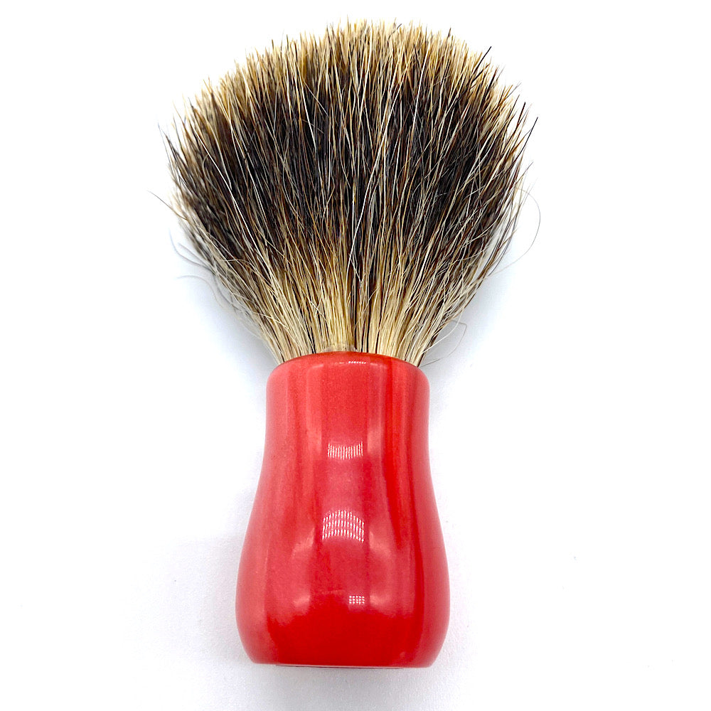 MICRO　SHAVING BRUSH ミニサイズのシェービングブラシ　赤