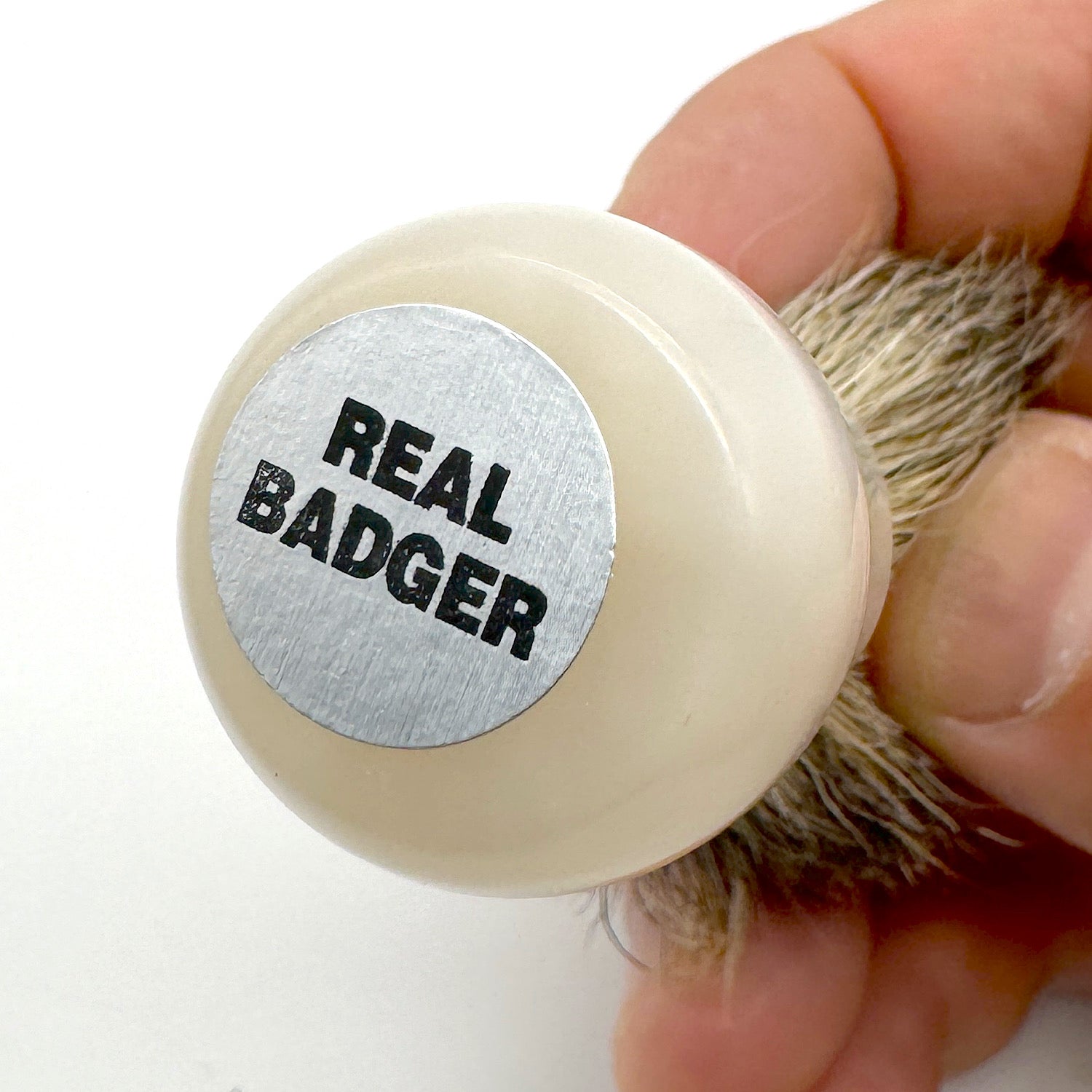 MICRO SHAVING BRUSH ミニサイズのシェービングブラシ　白