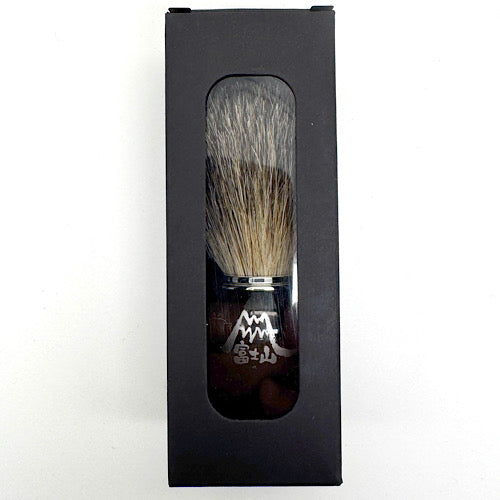 Spazzola per badger nero corvino Mt.FUJI　for REGALO　(名入れ可) カップ付き