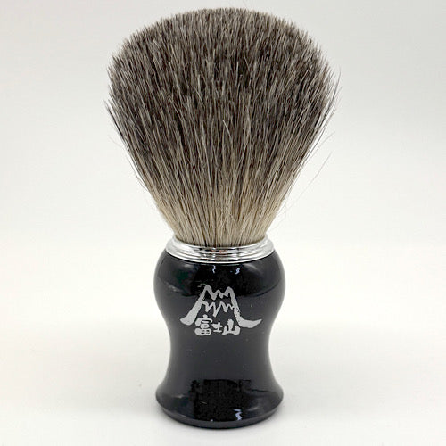 Spazzola per badger nero corvino Mt.FUJI　for REGALO　(名入れ可) カップ付き