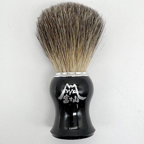 Spazzola per badger nero corvino Mt.FUJI　for REGALO　(名入れ可) カップ付き