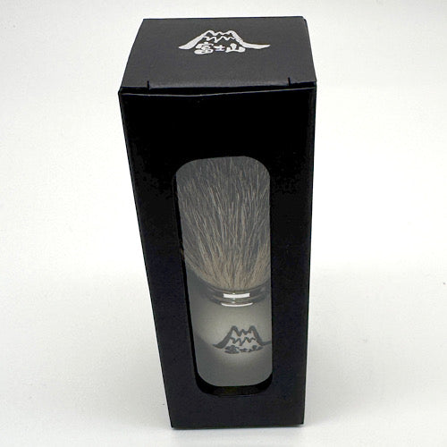 数量限定ステルス企画 Spazzola per badger Puro bianco Mt.FUJI  (名入れ不可) カップ付き for REGALO