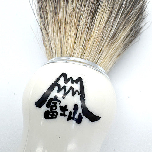 数量限定ステルス企画 Spazzola per badger Puro bianco Mt.FUJI  (名入れ不可) カップ付き for REGALO